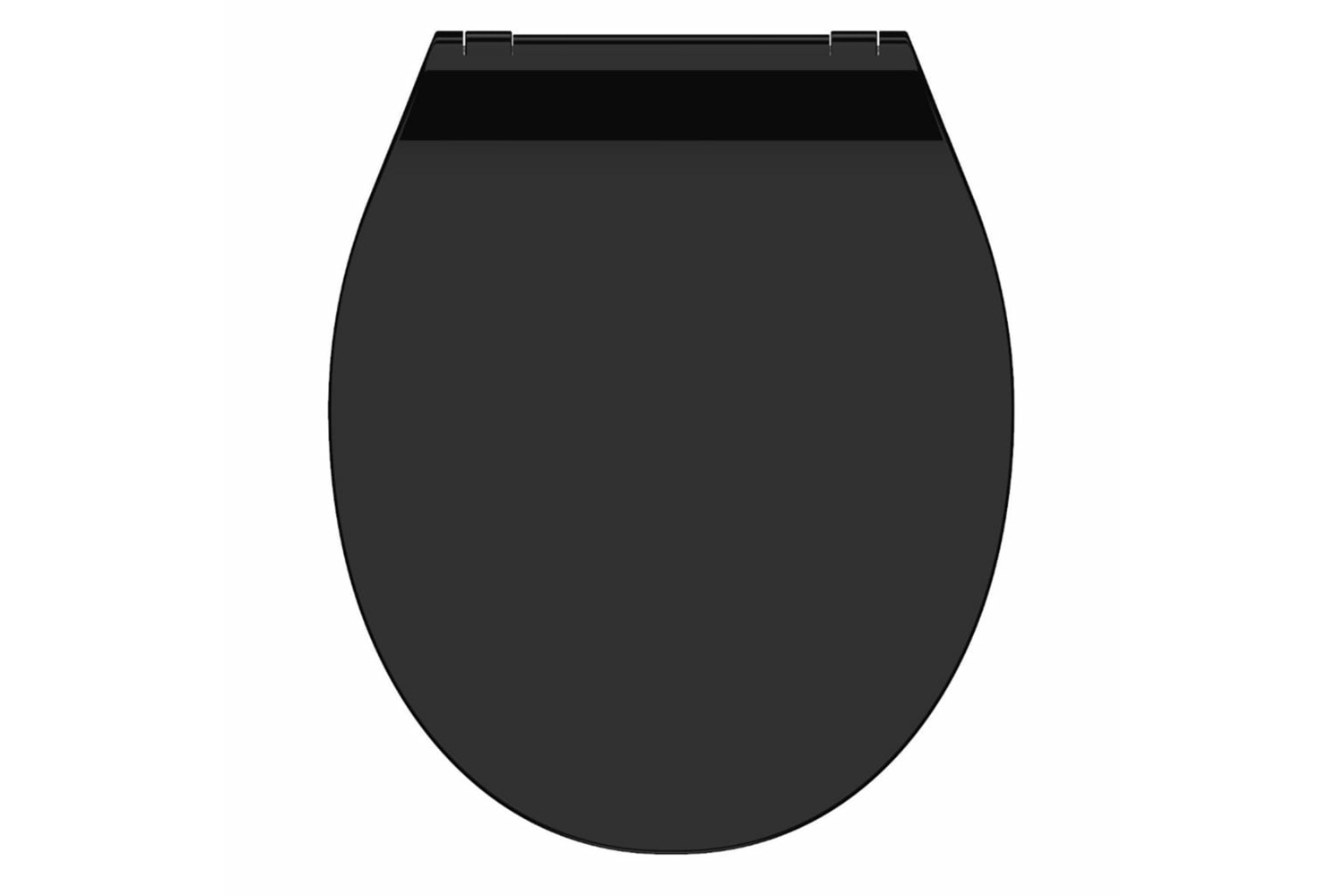 Schutte 429417 Toilet Seat Slim Black Duroplast