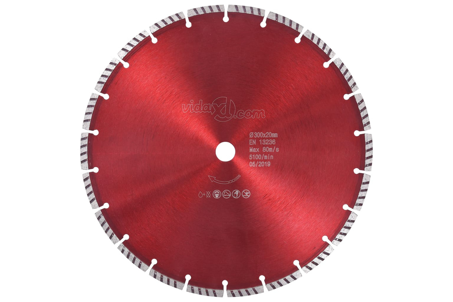 vidaXL 143223 Diamond Cutting Disc With Turbo Steel 300mm