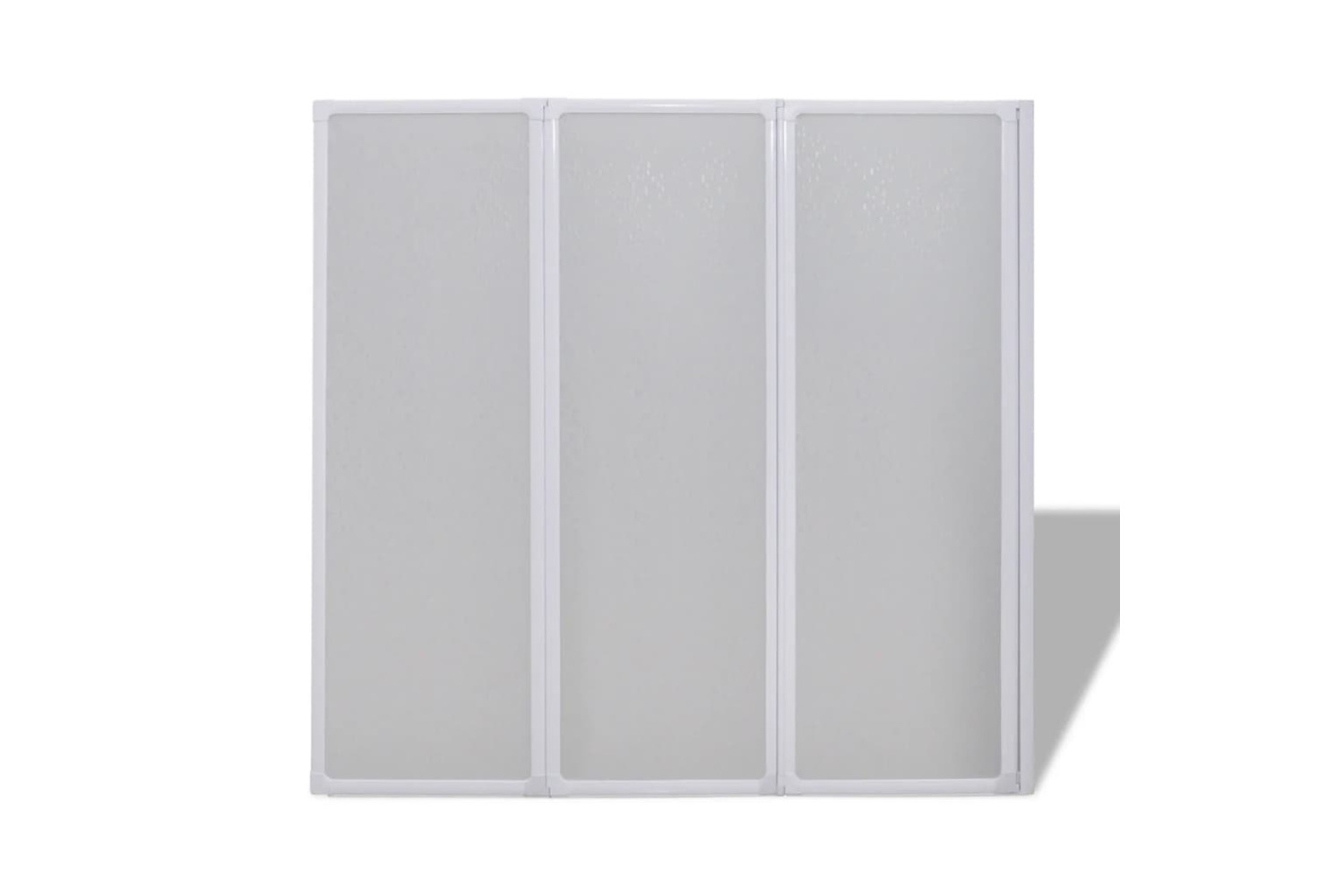 vidaXL 140784 Shower Bath Screen Wall 117 X 120cm 3 Panels Foldable