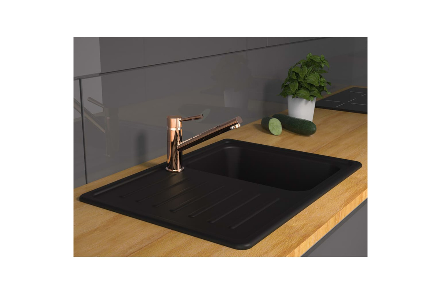 Schutte 435056 Sink Mixer Cornwall Copper Look
