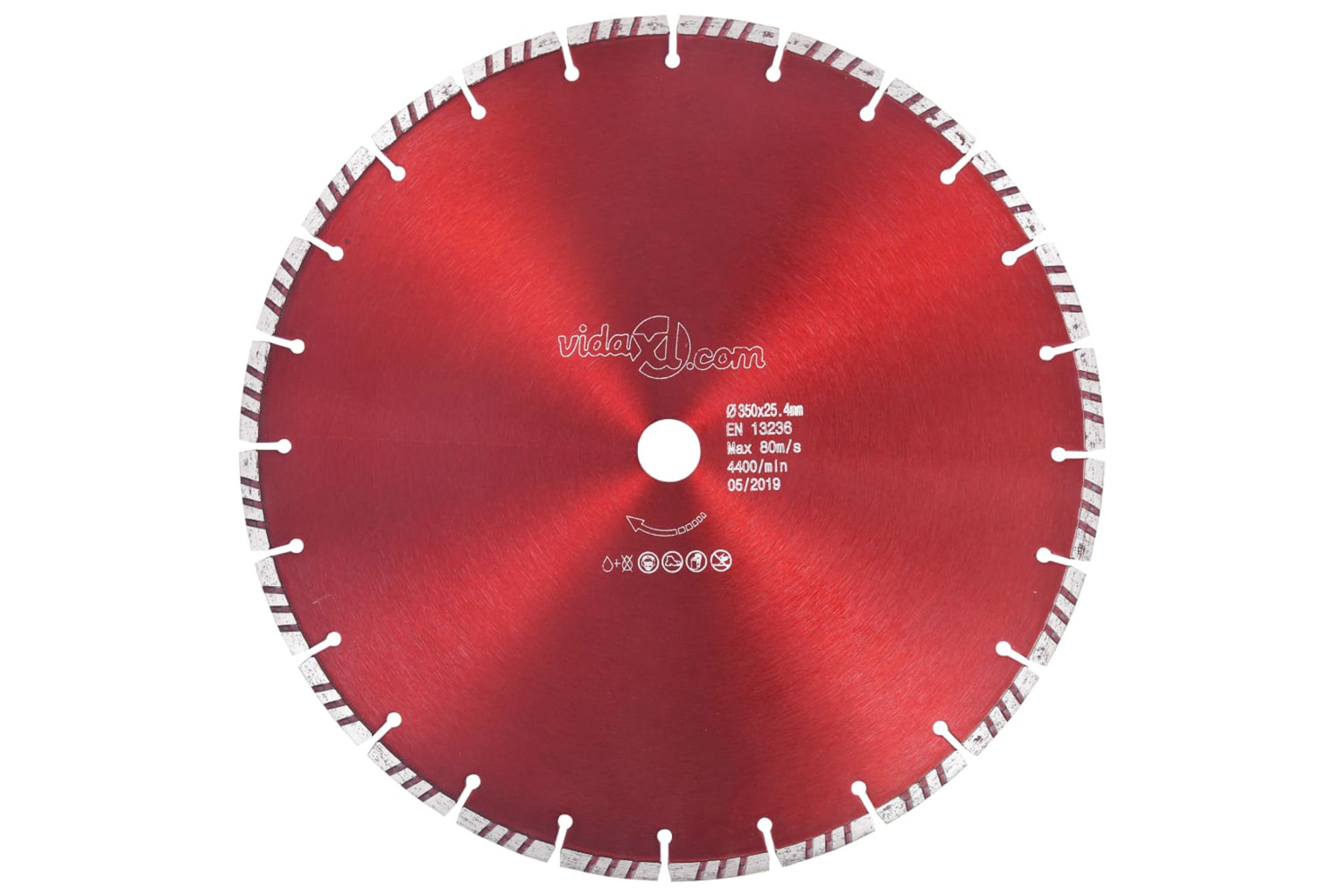 vidaXL 143228 Diamond Cutting Disc With Turbo Steel 350mm