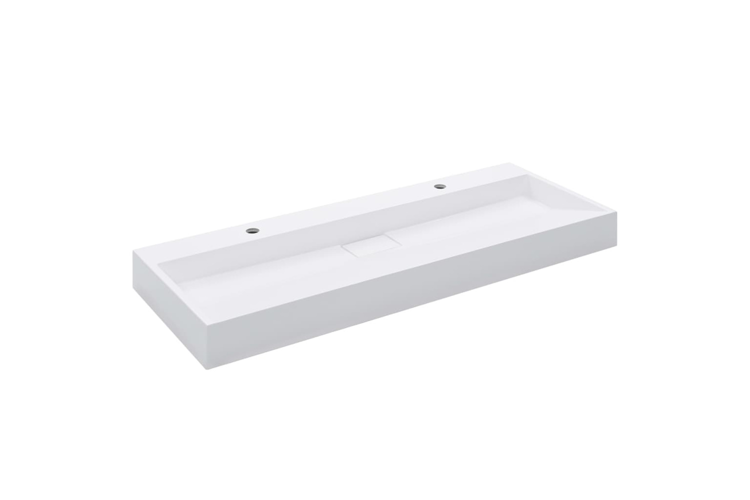 vidaXL 144068 Wash Basin Mineral Cast/marble Cast | White