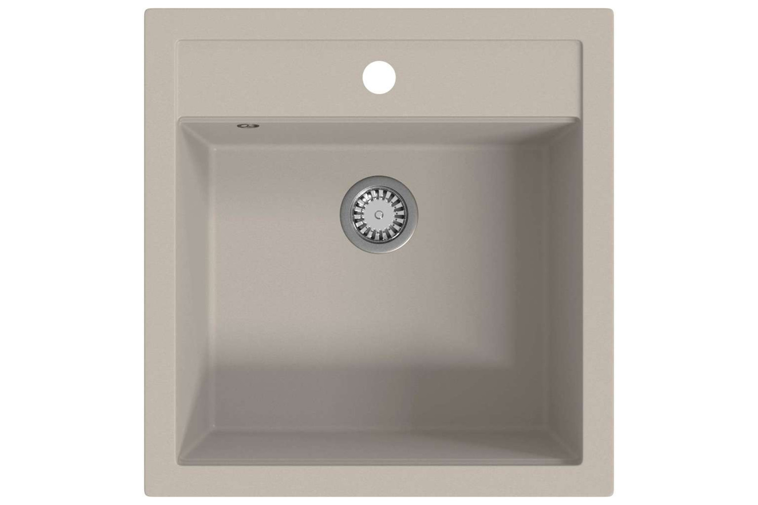Vidaxl Granite Kitchen Sink Single Basin Beige