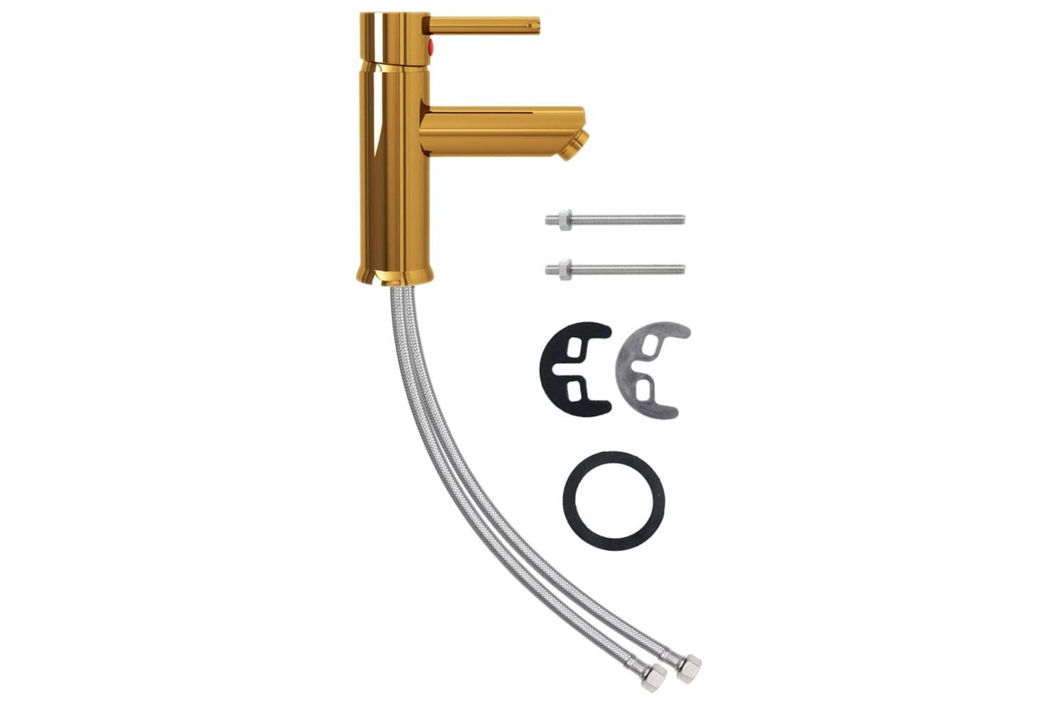 vidaXL 149067 Bathroom Basin Faucet Gold 130x176mm