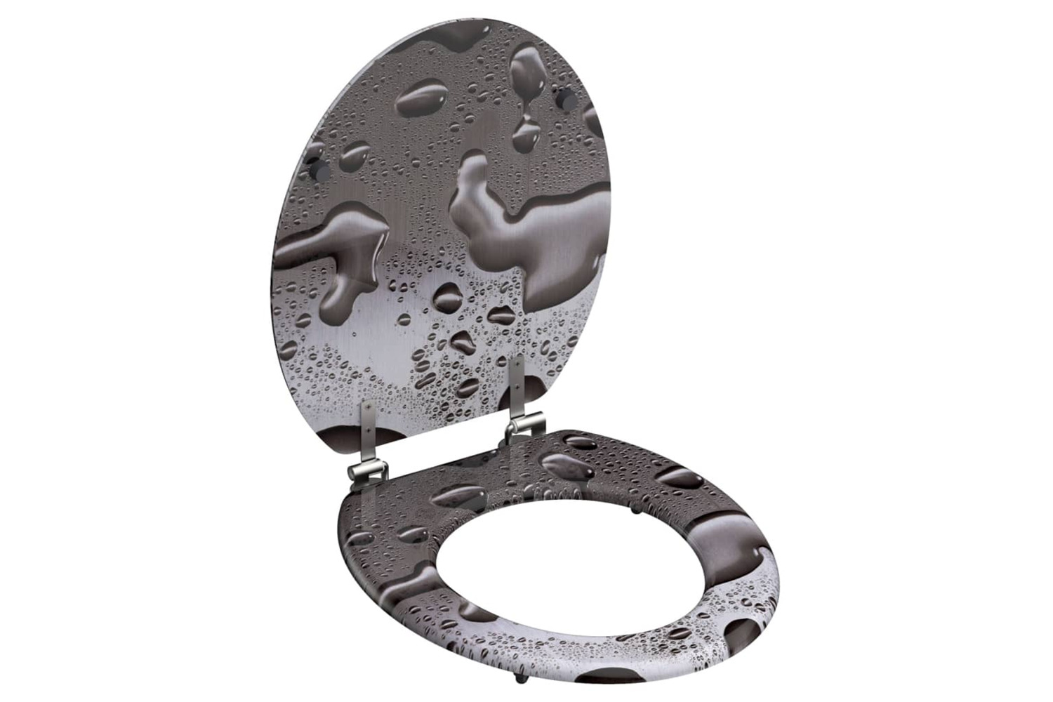 Schutte 438734 Toilet Seat Grey Steel Mdf