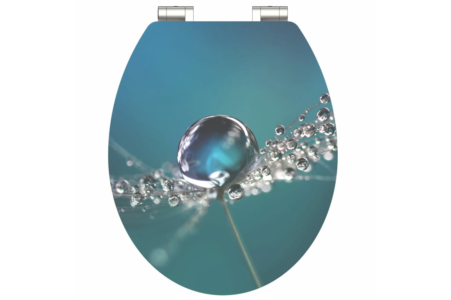 Schutte 438757 High Gloss Seat With Soft-close Water Drop Mdf