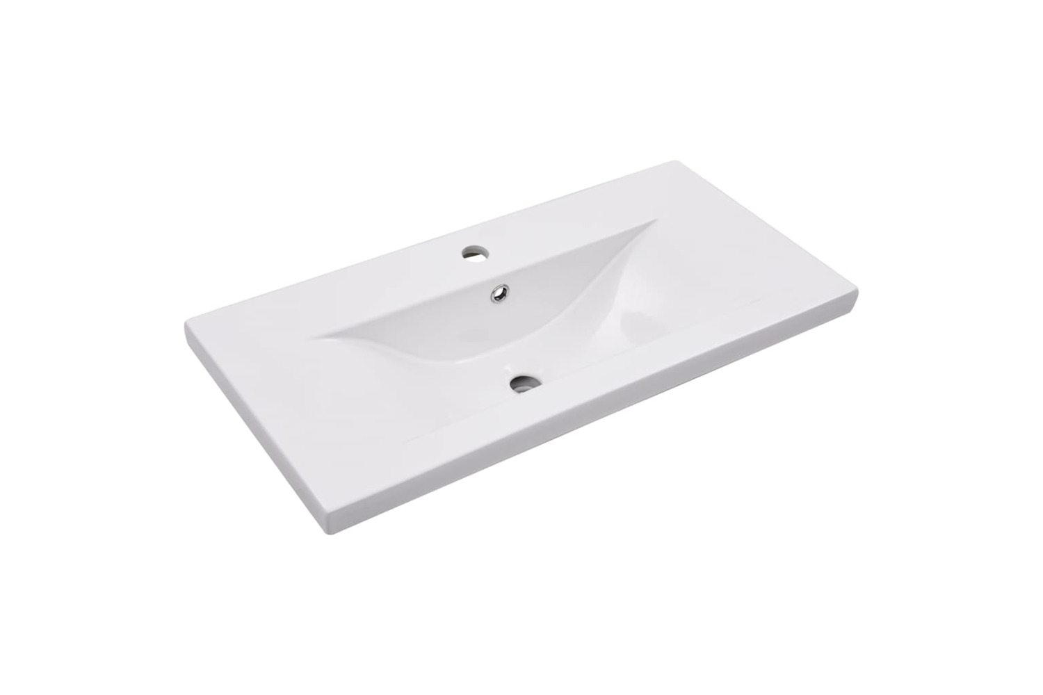 vidaXL 145062 Built-in Basin 81x39.5x18.5cm Ceramic White