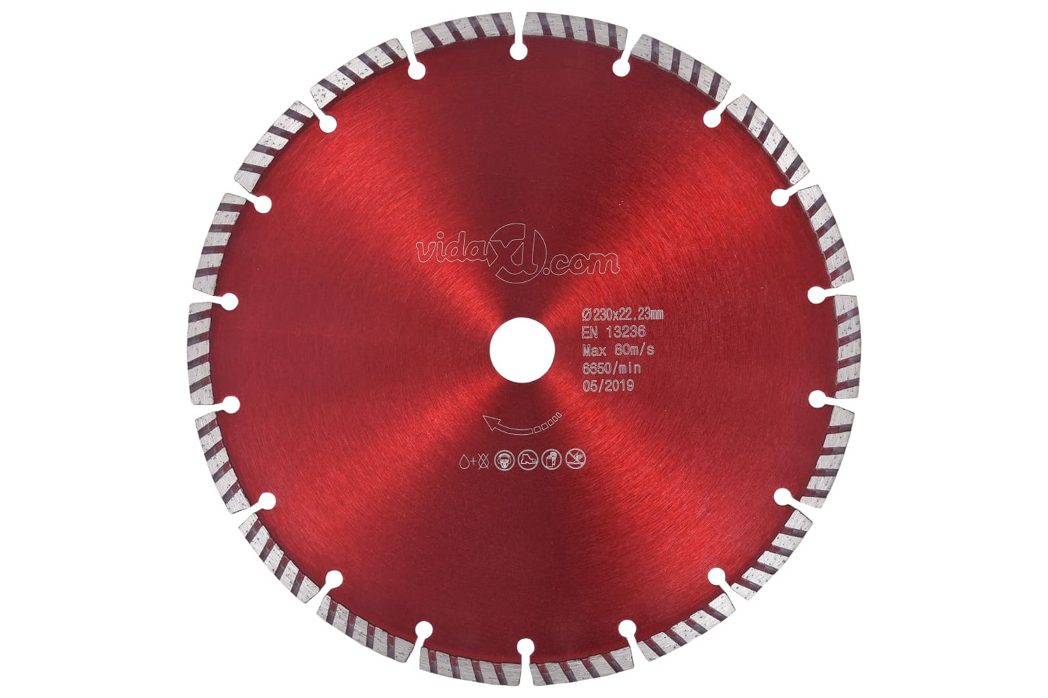 vidaXL 143222 Diamond Cutting Disc With Turbo Steel 230mm