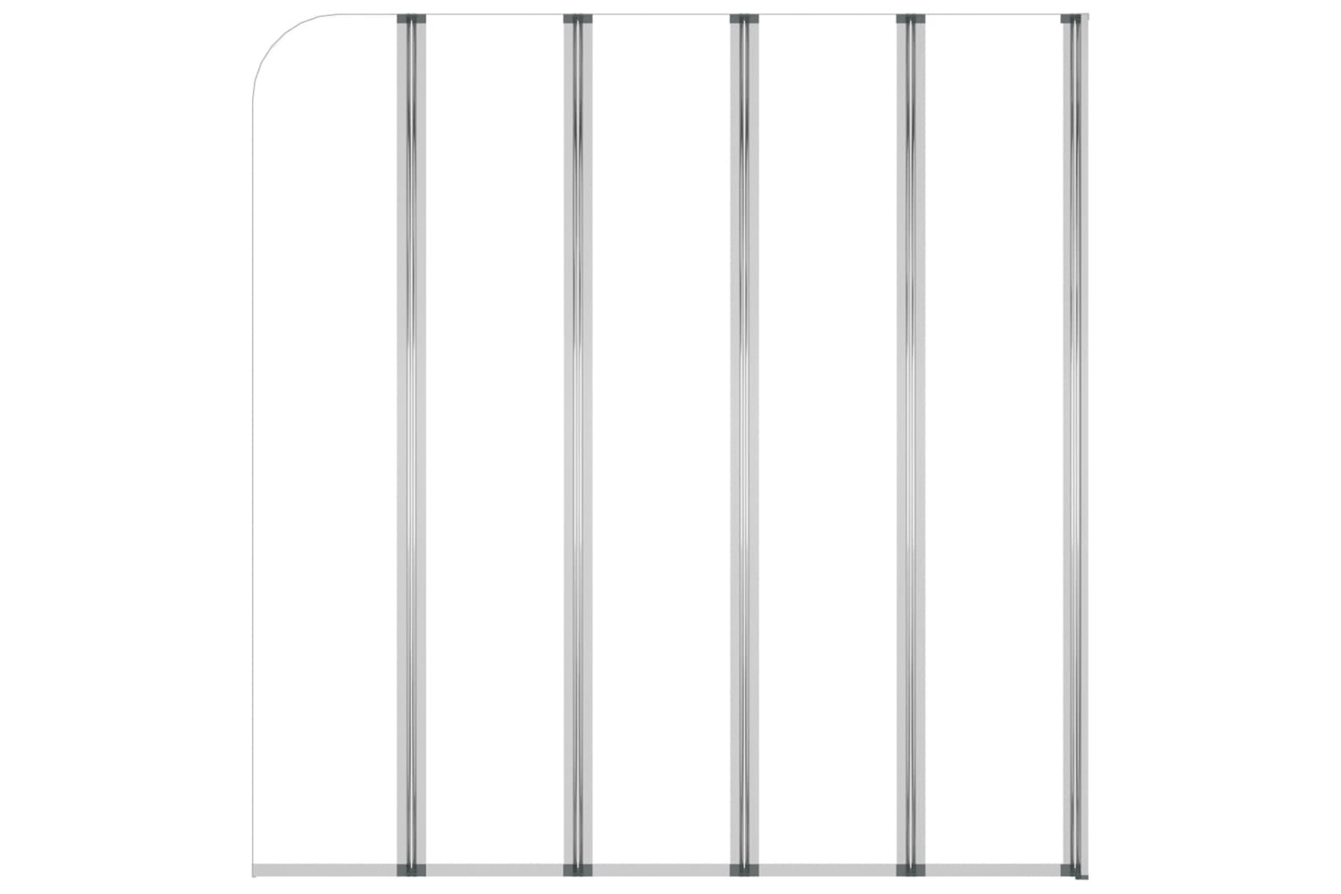 vidaXL 146224 Bath Enclosure 120x140cm Tempered Glass Transparent