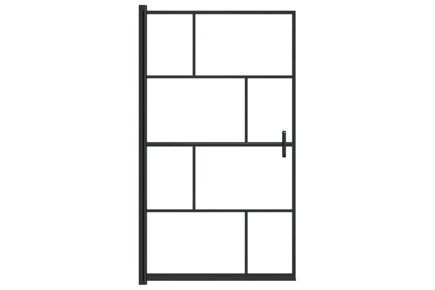 vidaXL 150749 Shower Enclosure Esg 80x140cm Black