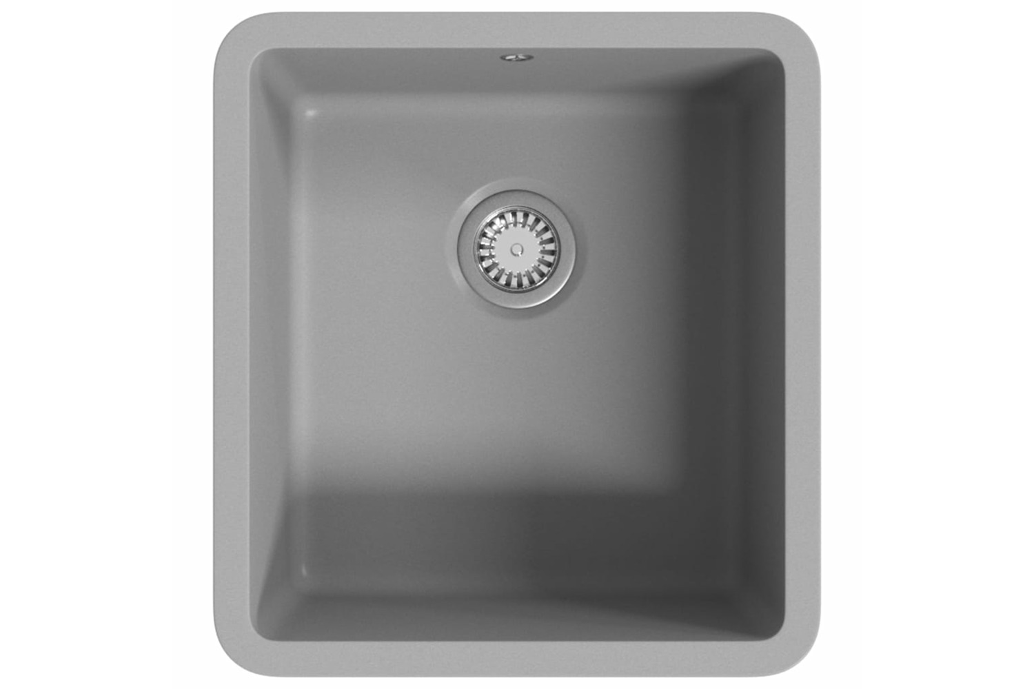 vidaXL 142961 Granite Kitchen Sink Single Basin Grey