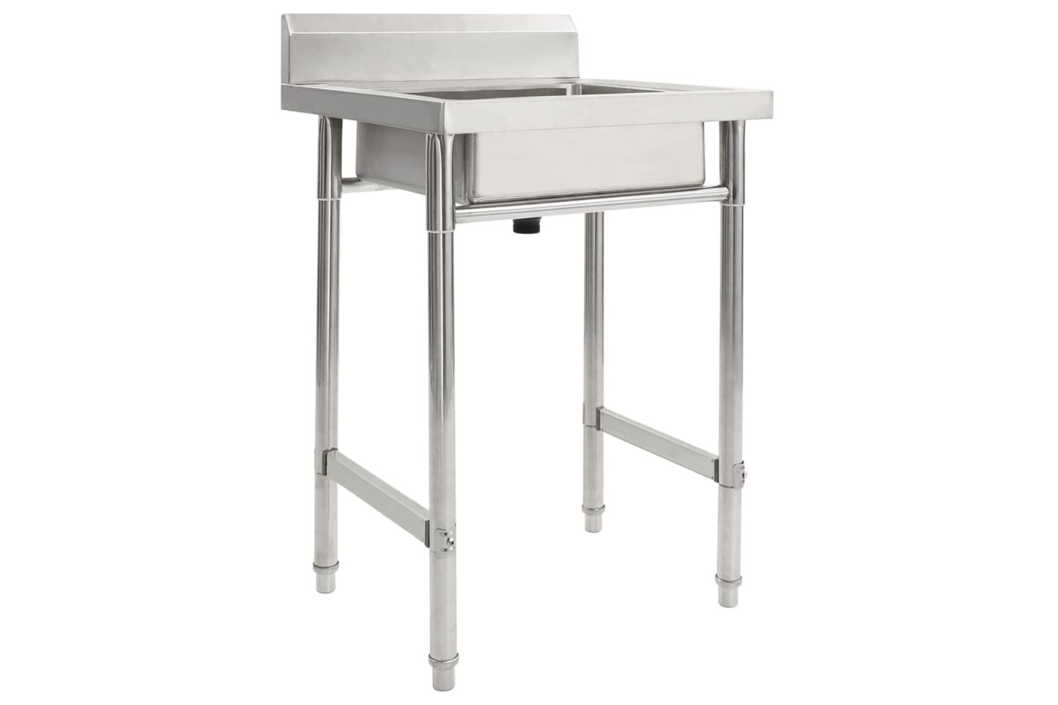 vidaXL Kitchen Sink Single Basin Stainless Steel