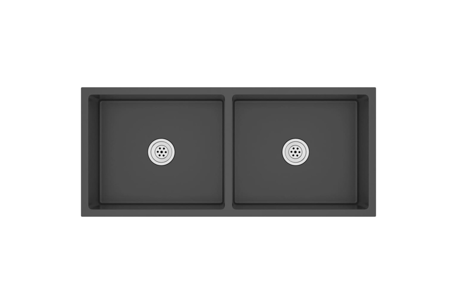 vidaXL 51525 Handmade Kitchen Sink Black Stainless Steel