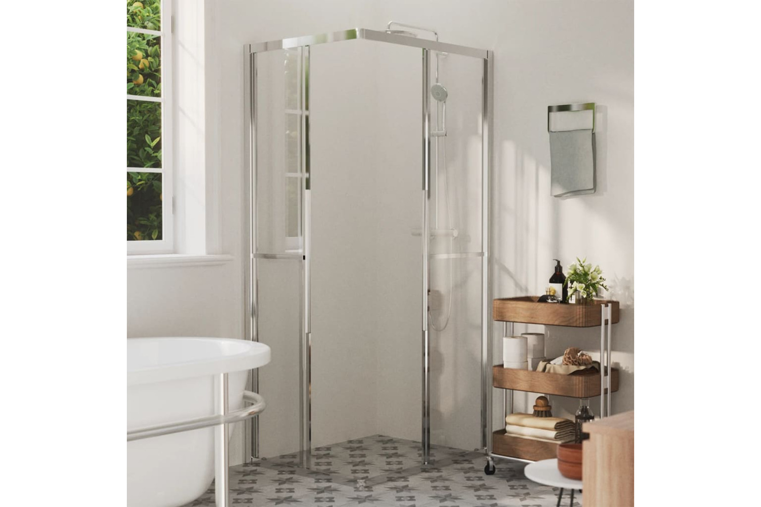 vidaXL 150759 Shower Cabin Esg 90x70x180cm