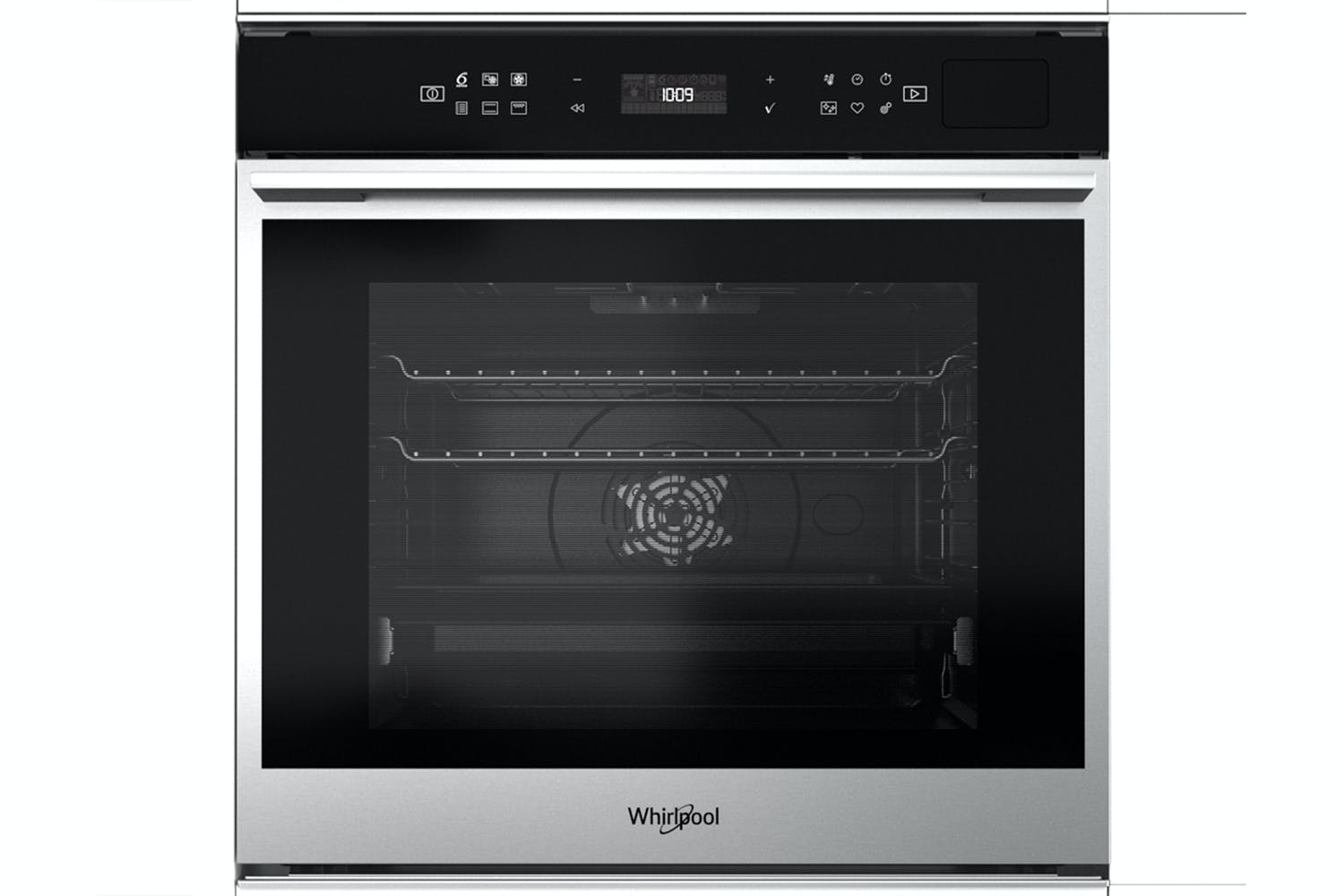 Whirlpool Builtin Electric Single Oven & 77cm Induction GlassCeramic Hob & 40L 900W Builtin