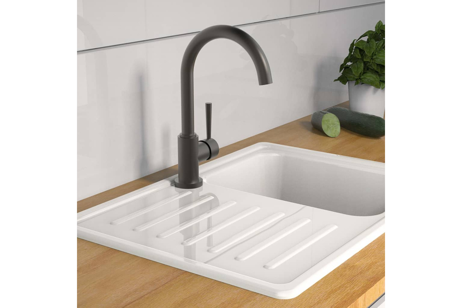 Schütte Sink Mixer Cornwall Matt Graphite