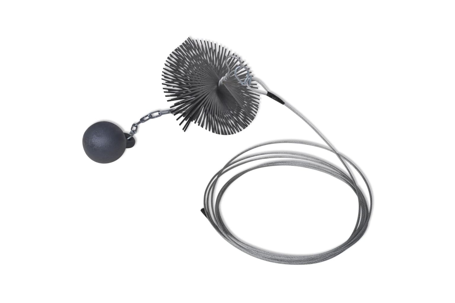 vidaXL 141271 Round Chimney Cleaning Brush Dia. 15cm