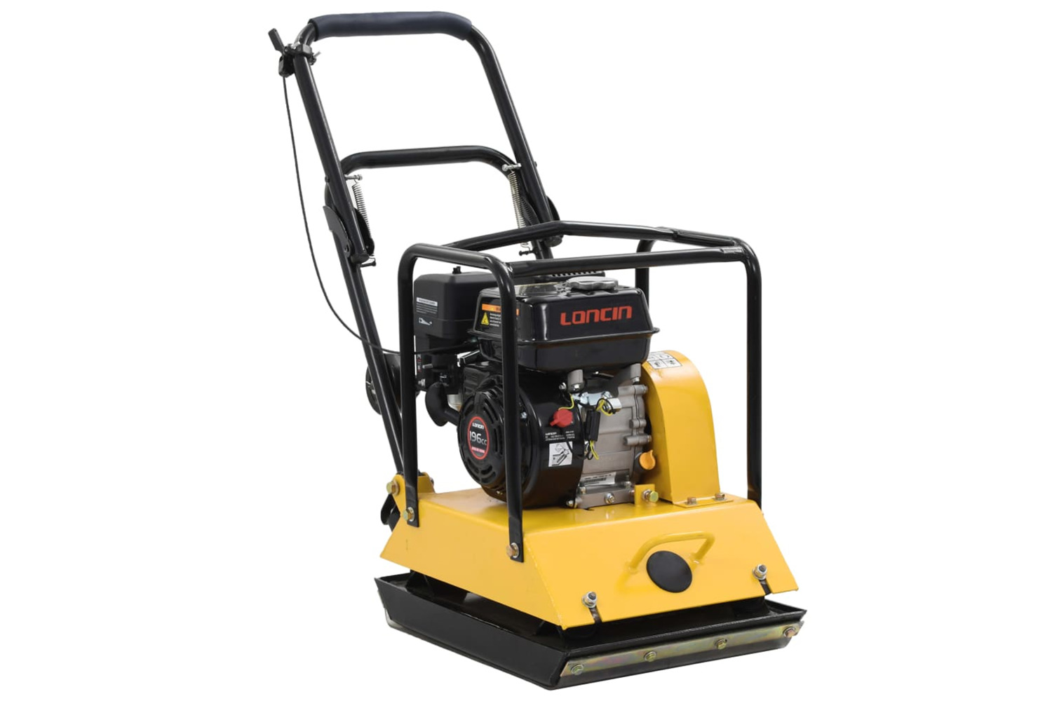 Vidaxl Vibratory Plate Compactor 196 Cc 85 Kg 15.5 Kn