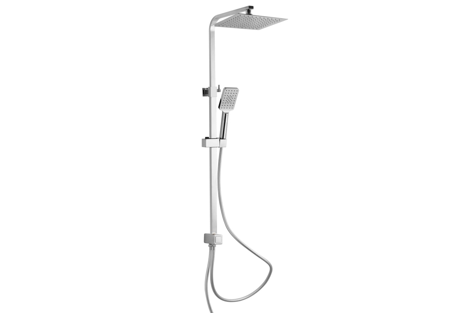 Schutte 434586 Overhead Shower Set Silver Rain Chrome