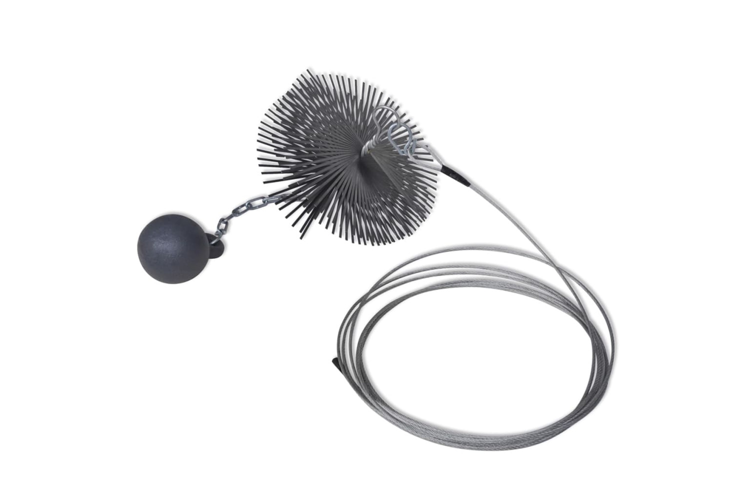 vidaXL 141272 Round Chimney Cleaning Brush Dia. 20cm