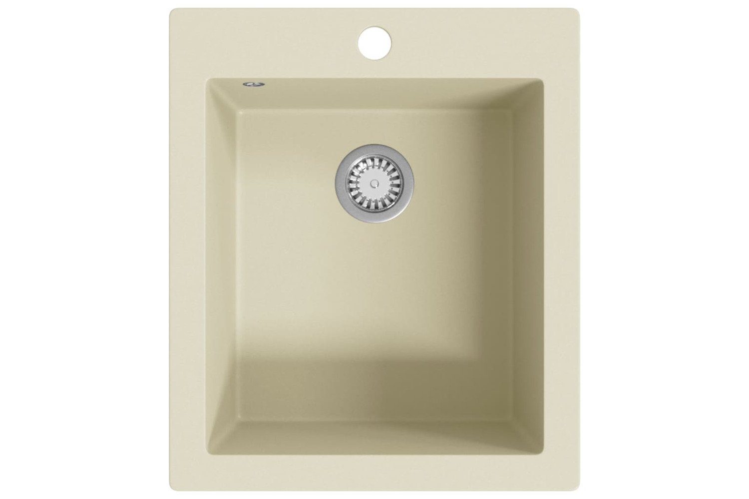 Vidaxl Granite Kitchen Sink Single Basin Beige
