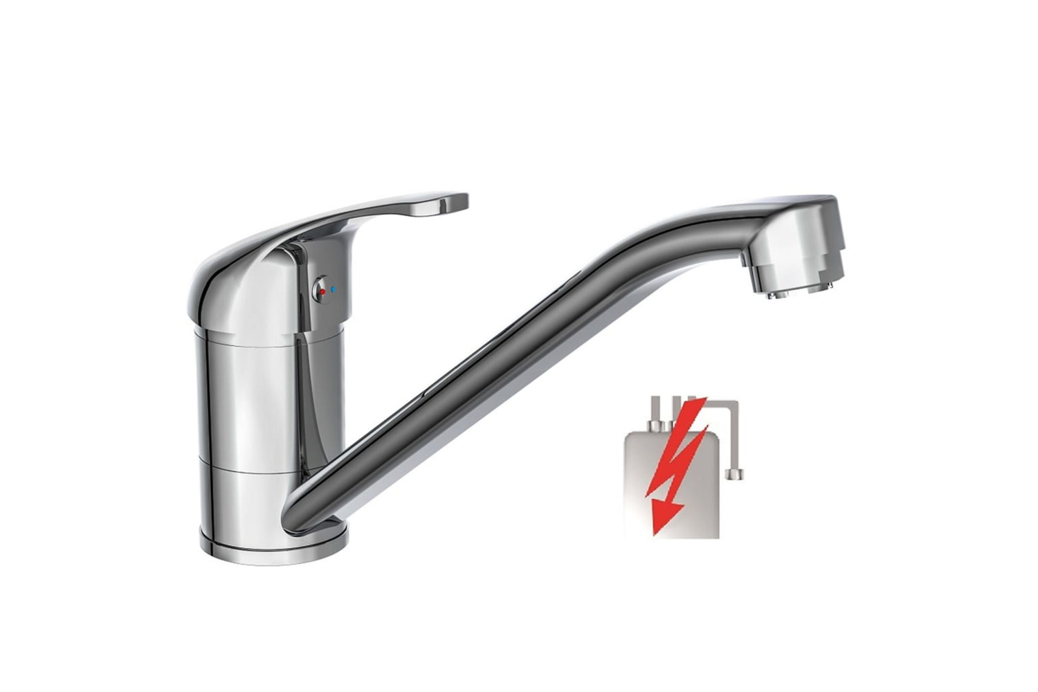 Schütte Sink Mixer Ultra Low Pressure Chrome