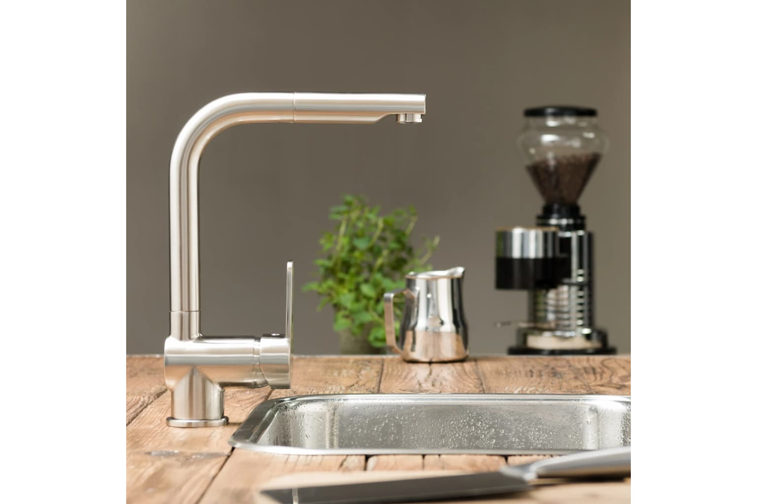 Schutte 425827 Sink Mixer London Stainless Steel