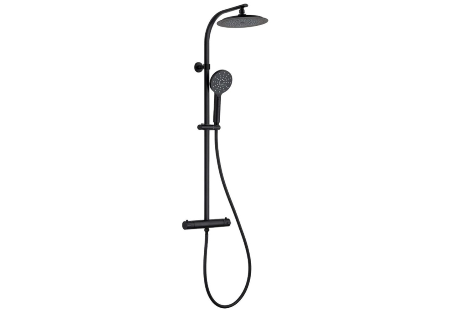 Schütte Overhead Shower Set Madura Fresh Matt Black