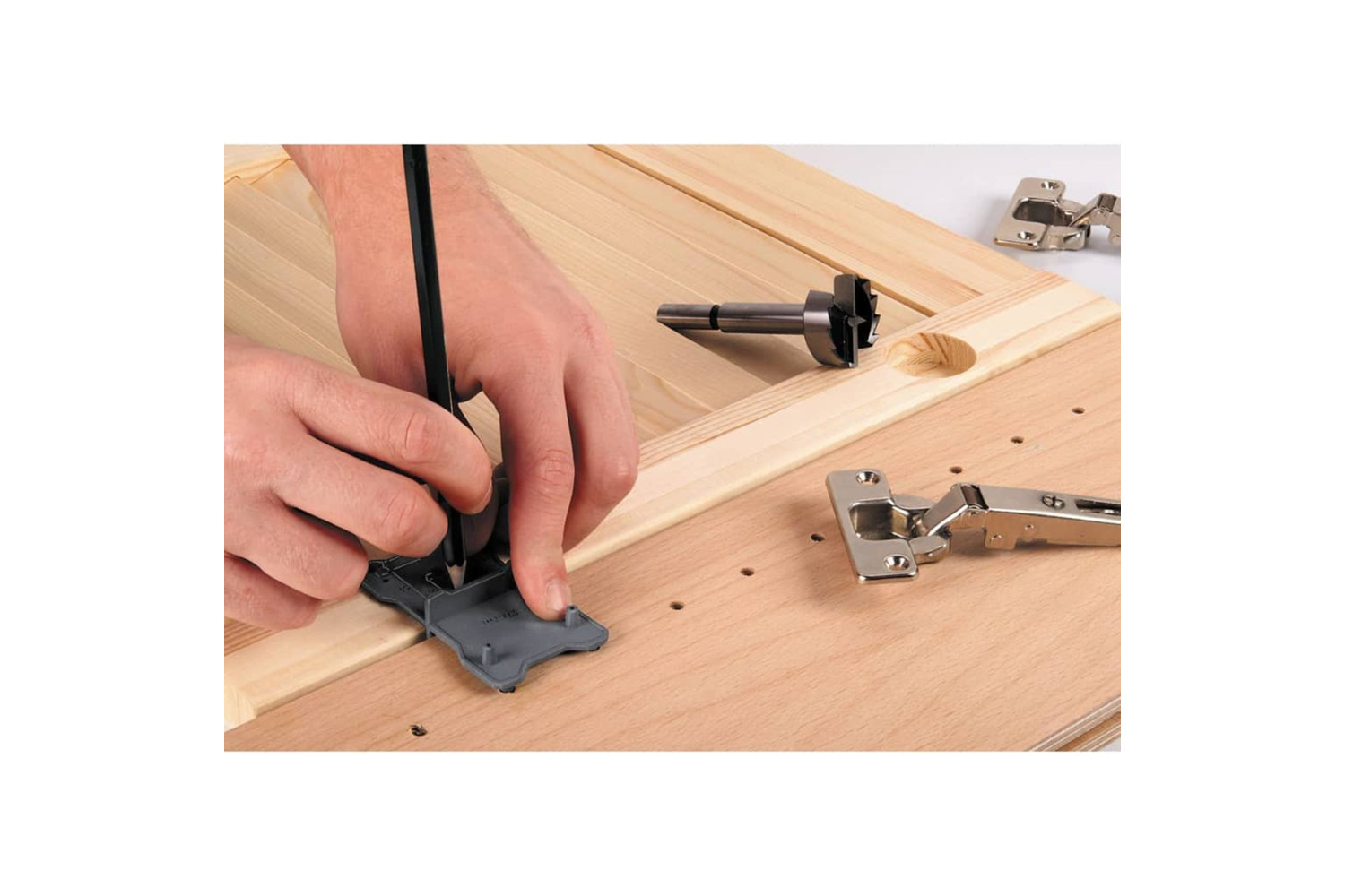 Wolfcraft 444135 2 Piece Forstner Drill Bit Set Black