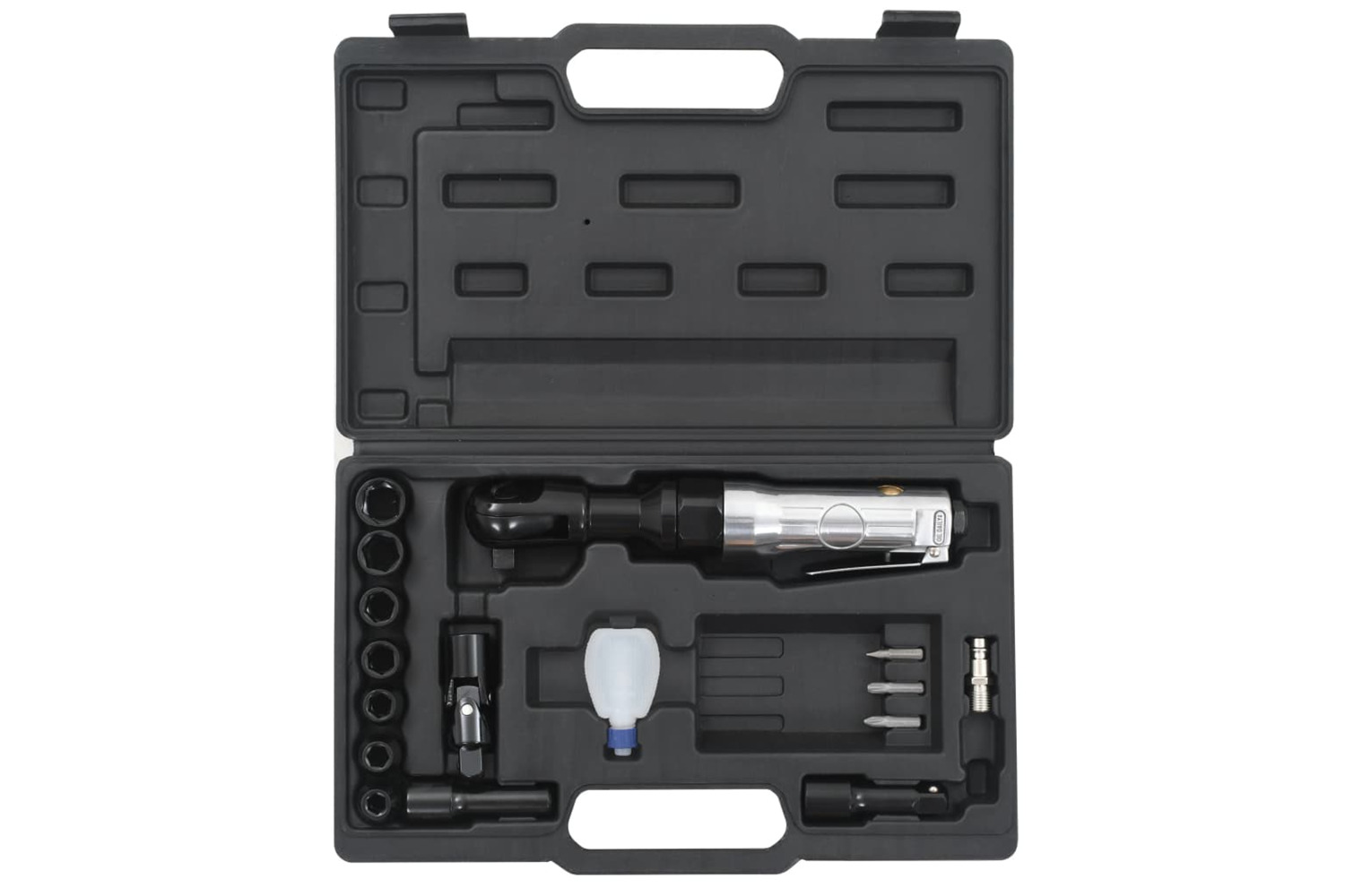 vidaXL 142712 16 Piece Air Ratchet Wrench Kit 1/2"