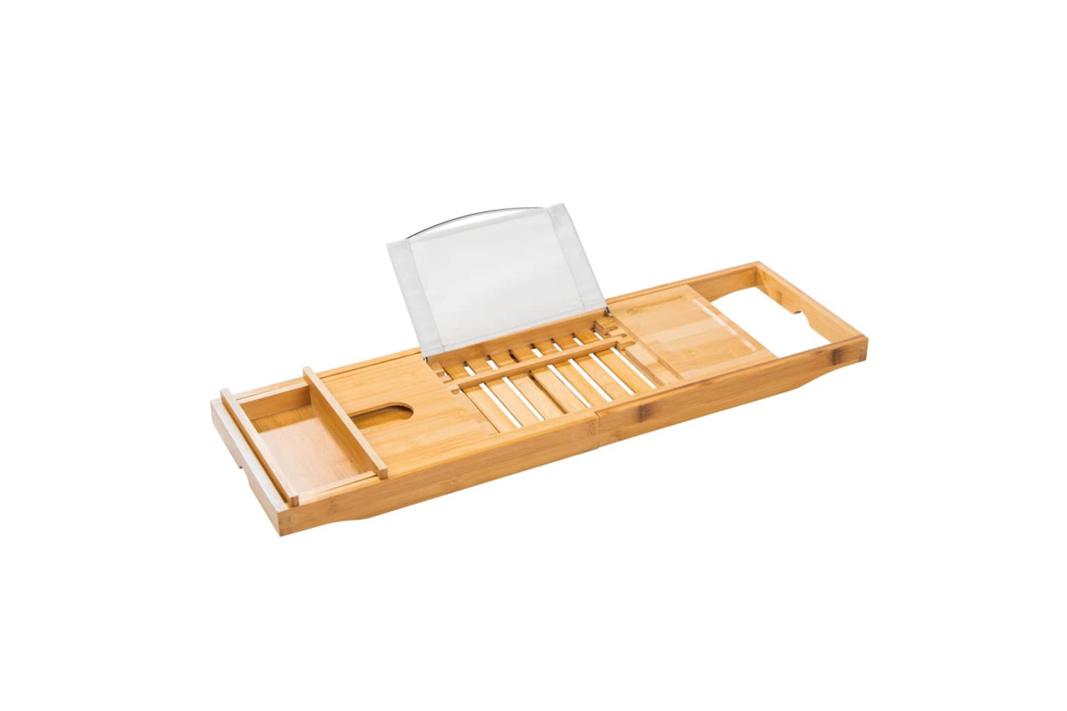 Hi 445548 Bamboo Adjustable Bath Tray (70-105)x22x4 Cm