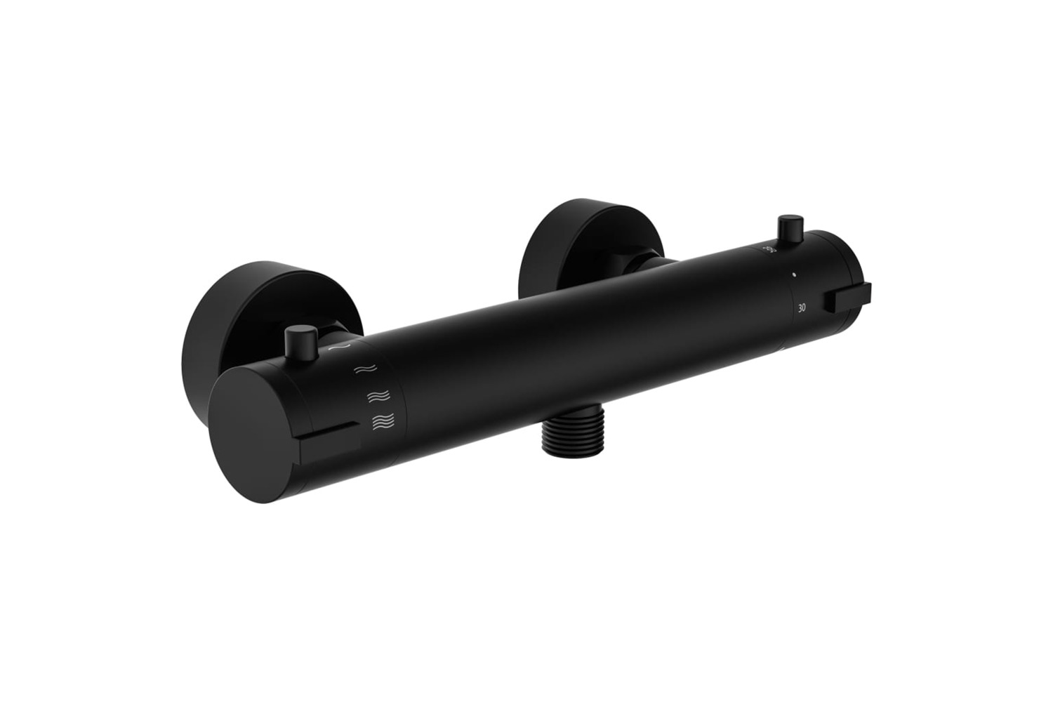 Schütte Thermostatic Shower Mixer Tap London 5.5 Cm Matt Black