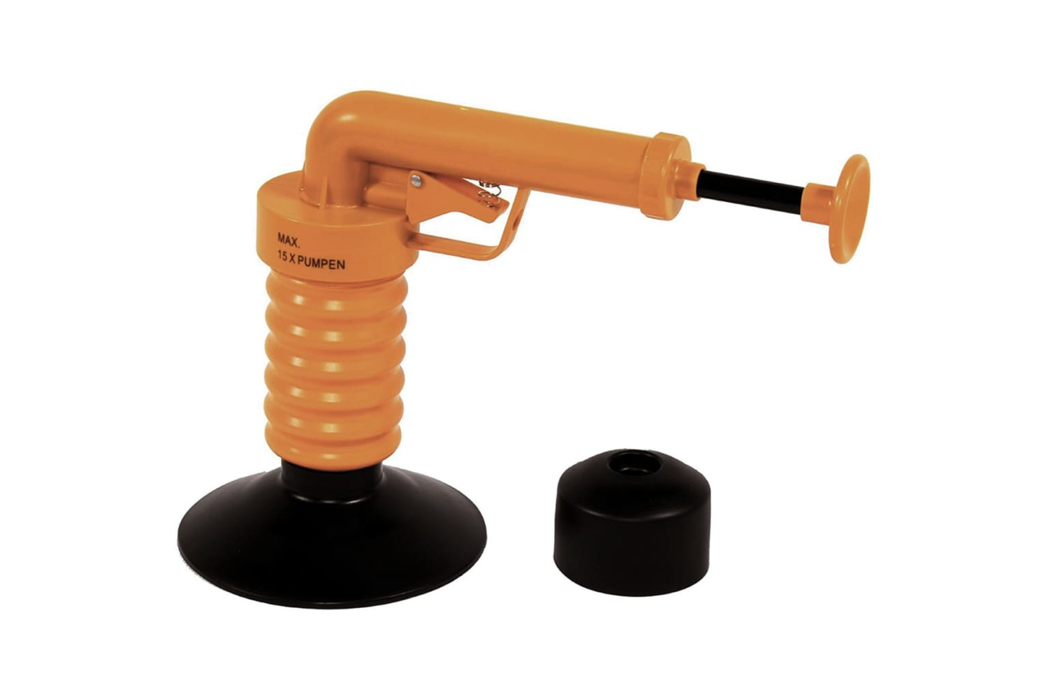 Drain Buster 409391 Handheld Drain Plunger Orange And Black