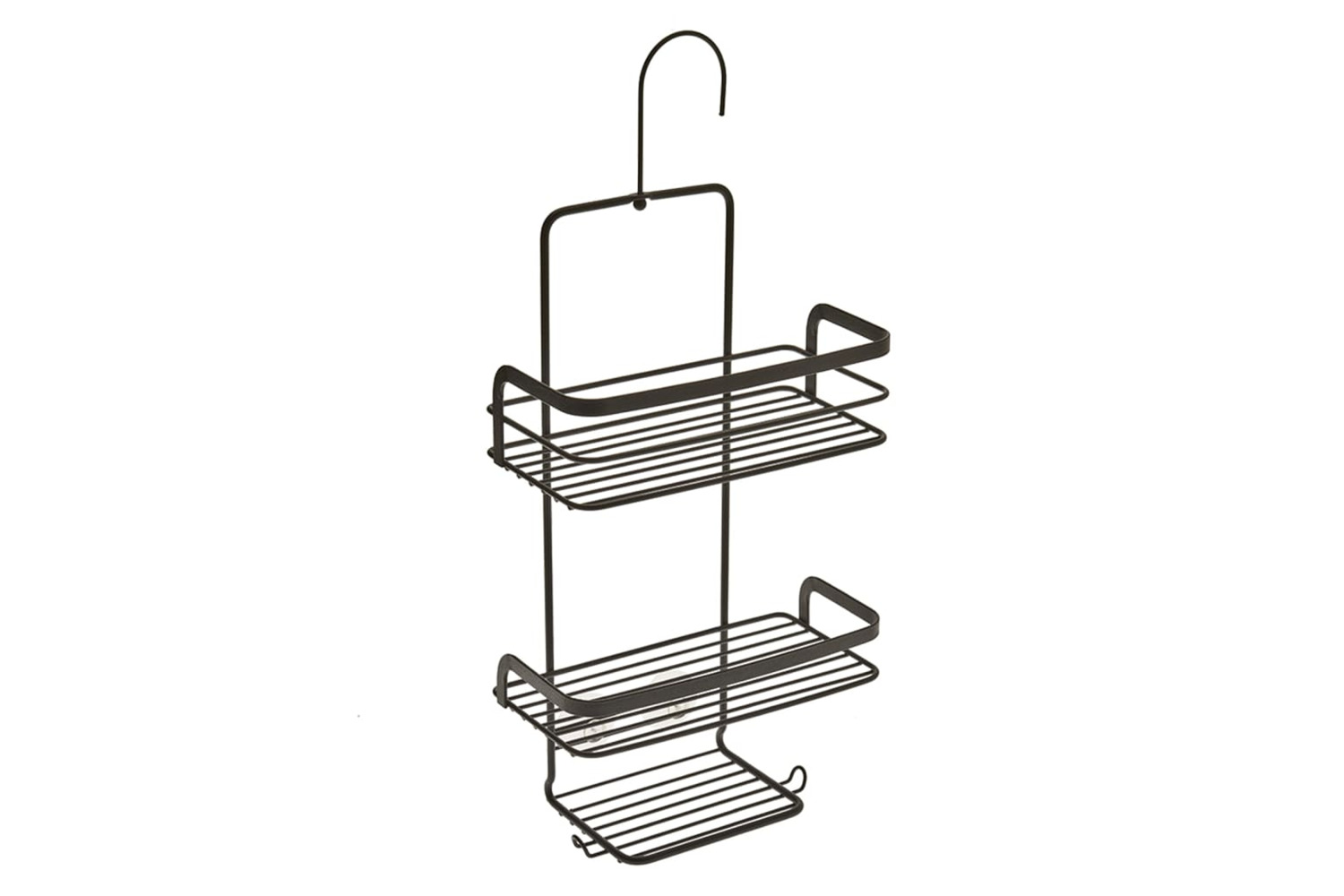Metaltex 443448 3-tier Douche Rack With Hook Black