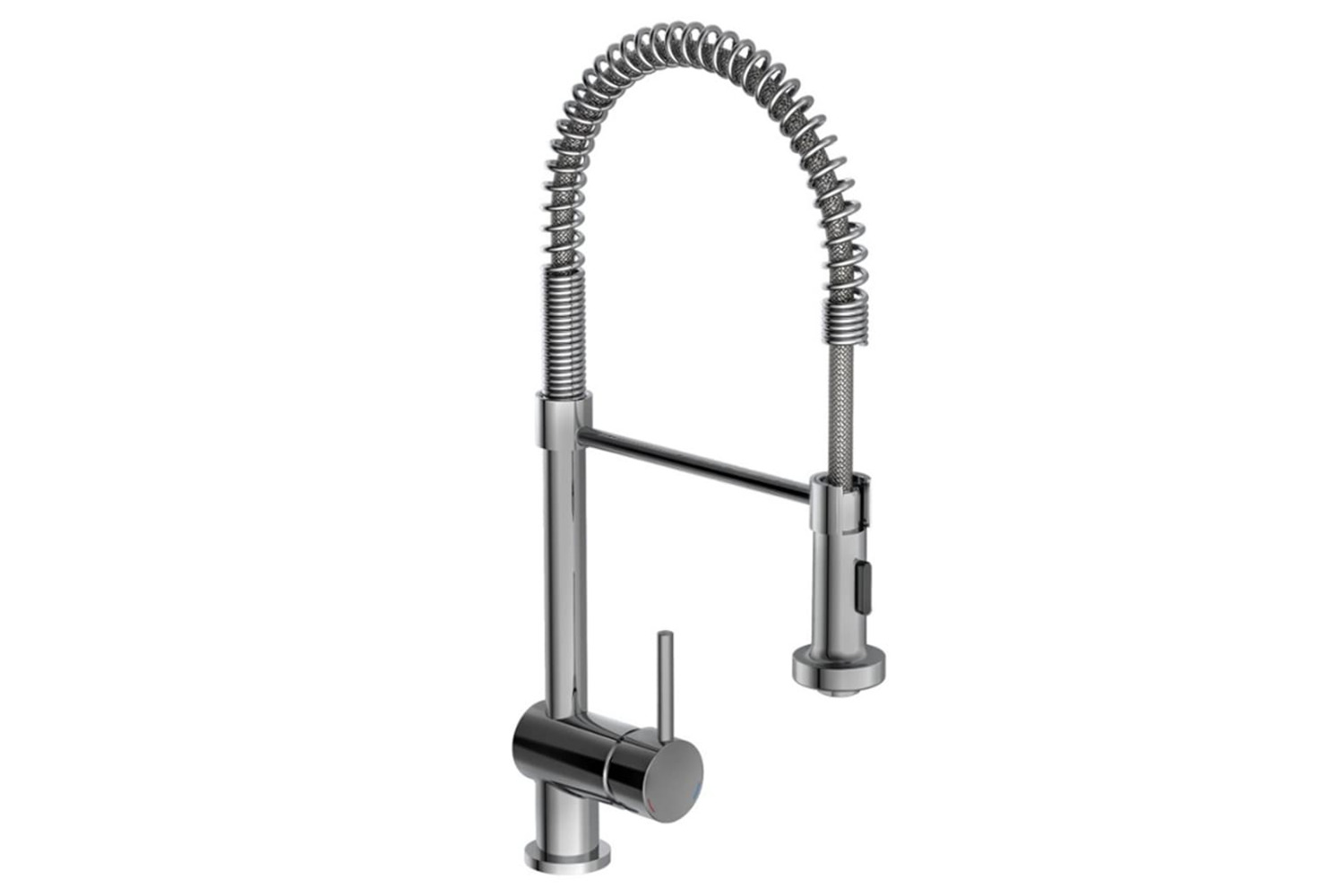 Schütte Sink Mixer With High Round Spout Boston Spiral Spring Chrome