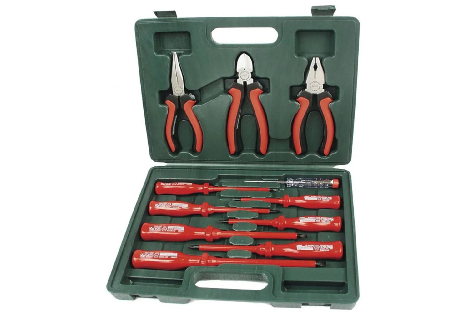 Bruder Mannesmann 408544 11 Piece Vde Screwdriver And Pliers Set 11240