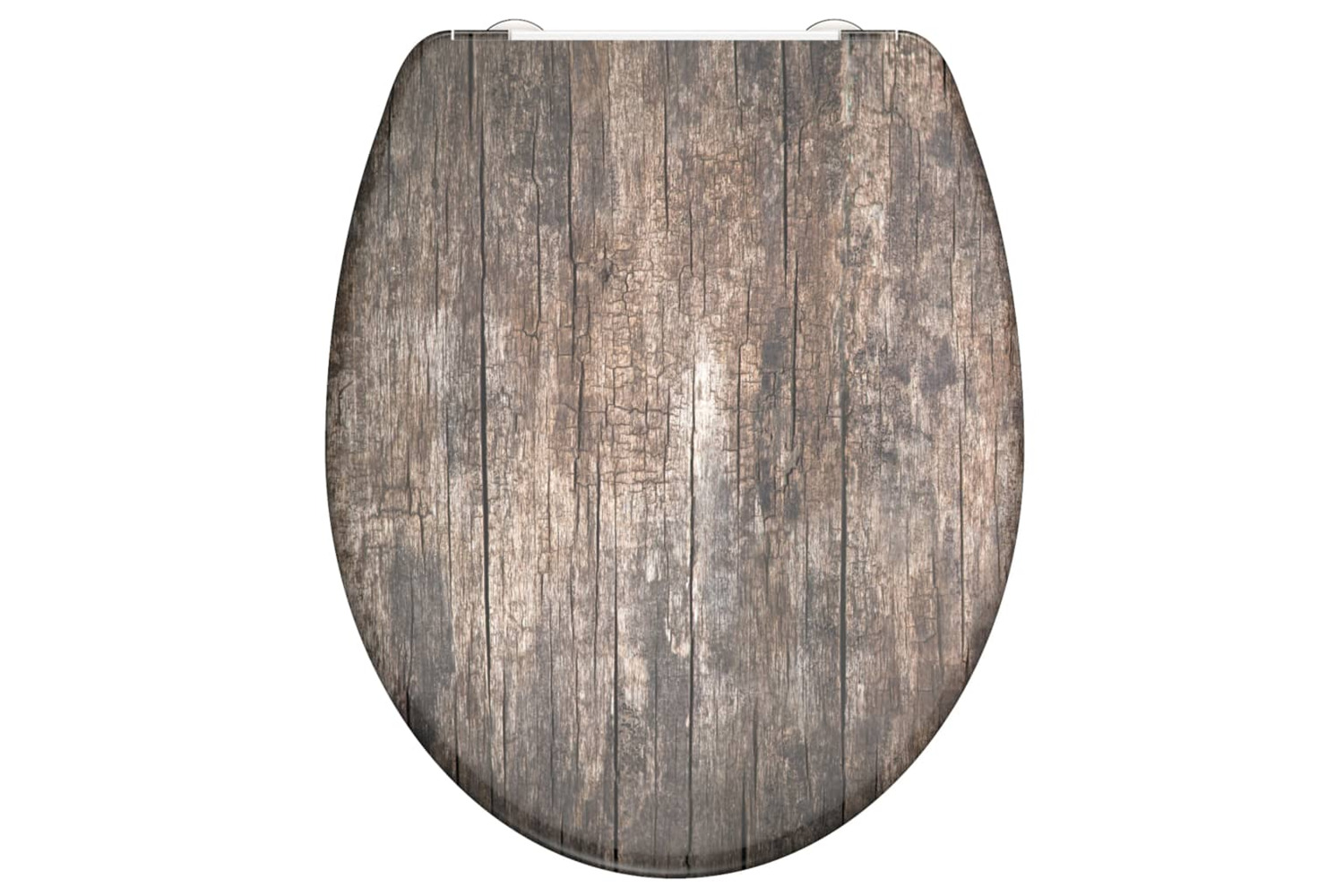 Schutte 435103 Duroplast Toilet Seat With Soft-close Old Wood Printed