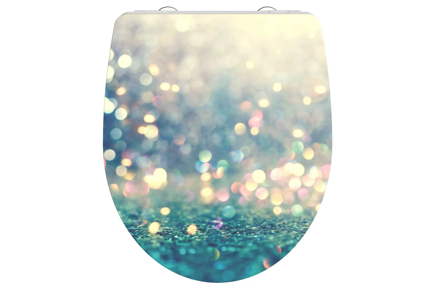 Schutte 435116 Duroplast High Gloss Toilet Seat With Soft-close Magic Light