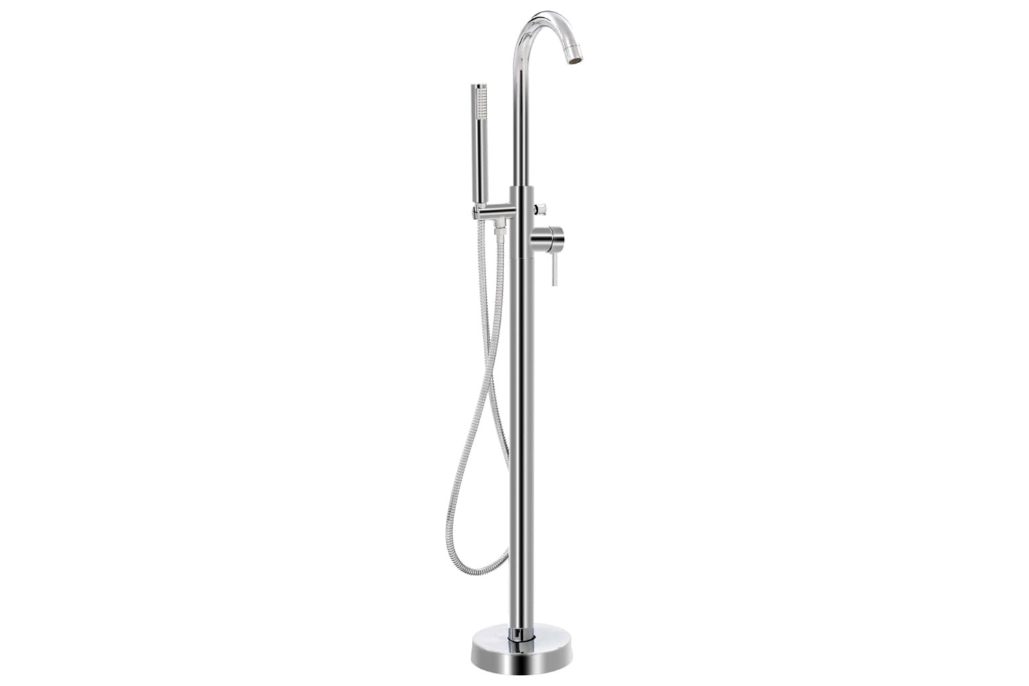vidaXL 145091 Freestanding Bathtub Faucet Stainless Steel 118.5cm