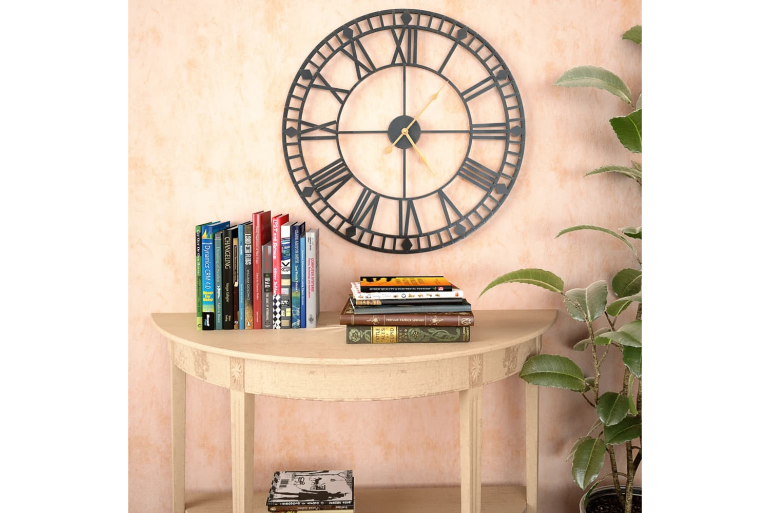 vidaXL 50645 Vintage Wall Clock With Quartz Movement Metal 60cm Xxl