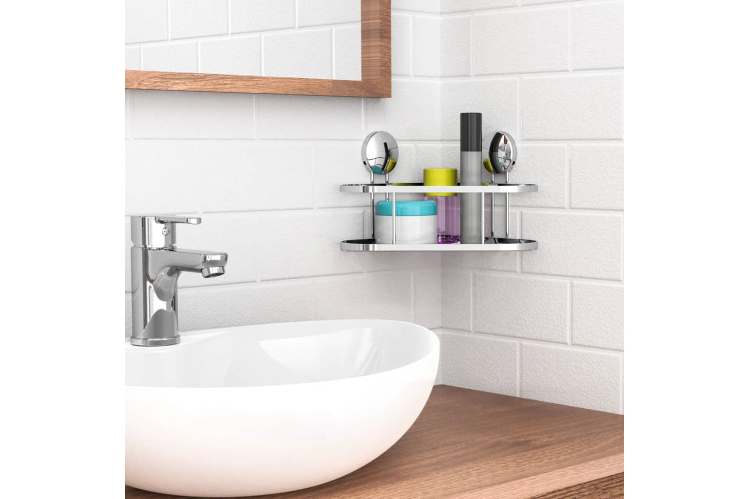 Eisl Shower Basket Chrome 22x18x13 Cm