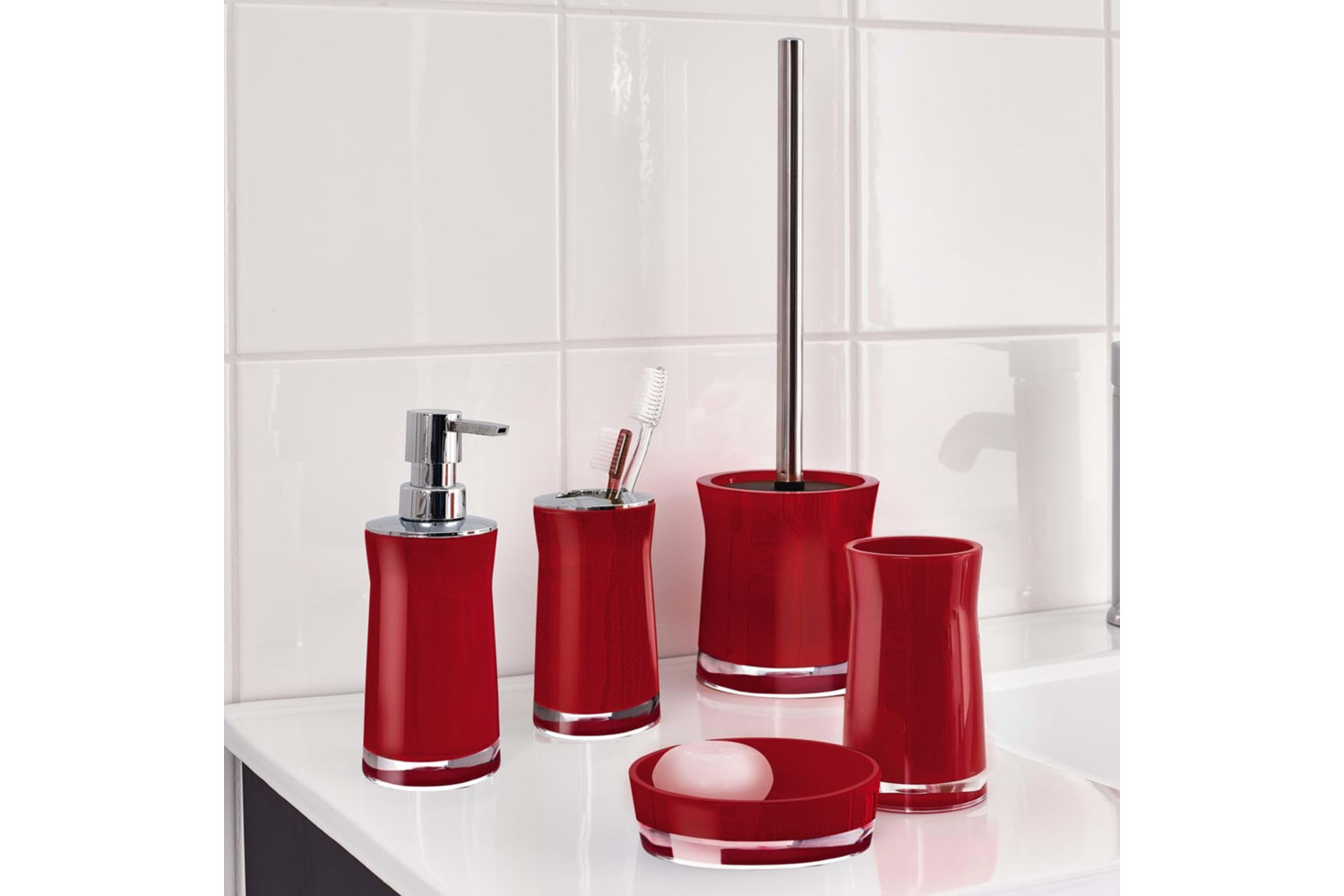 Ridder 433717 Toilet Brush Disco Red