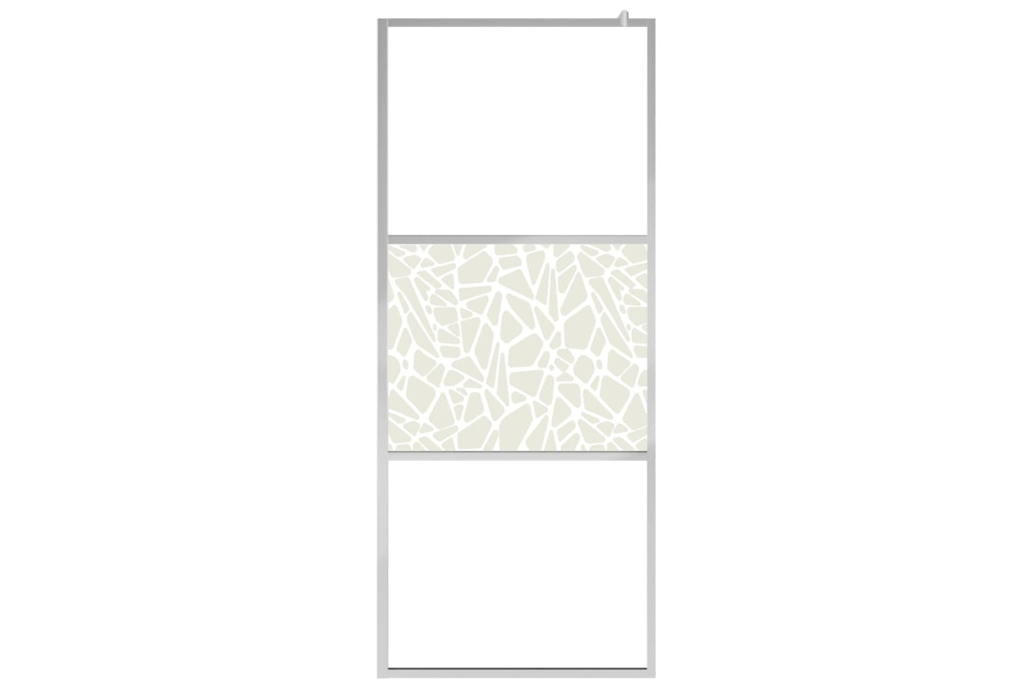 vidaXL 146652 Walk-in Shower Wall Esg Glass With Stone Design 100x195cm