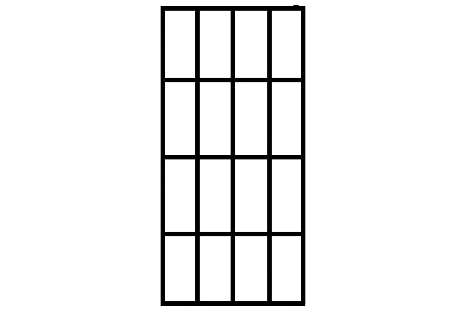 vidaXL 145687 Walk-in Shower Screen Frosted Tempered Glass 118x190cm