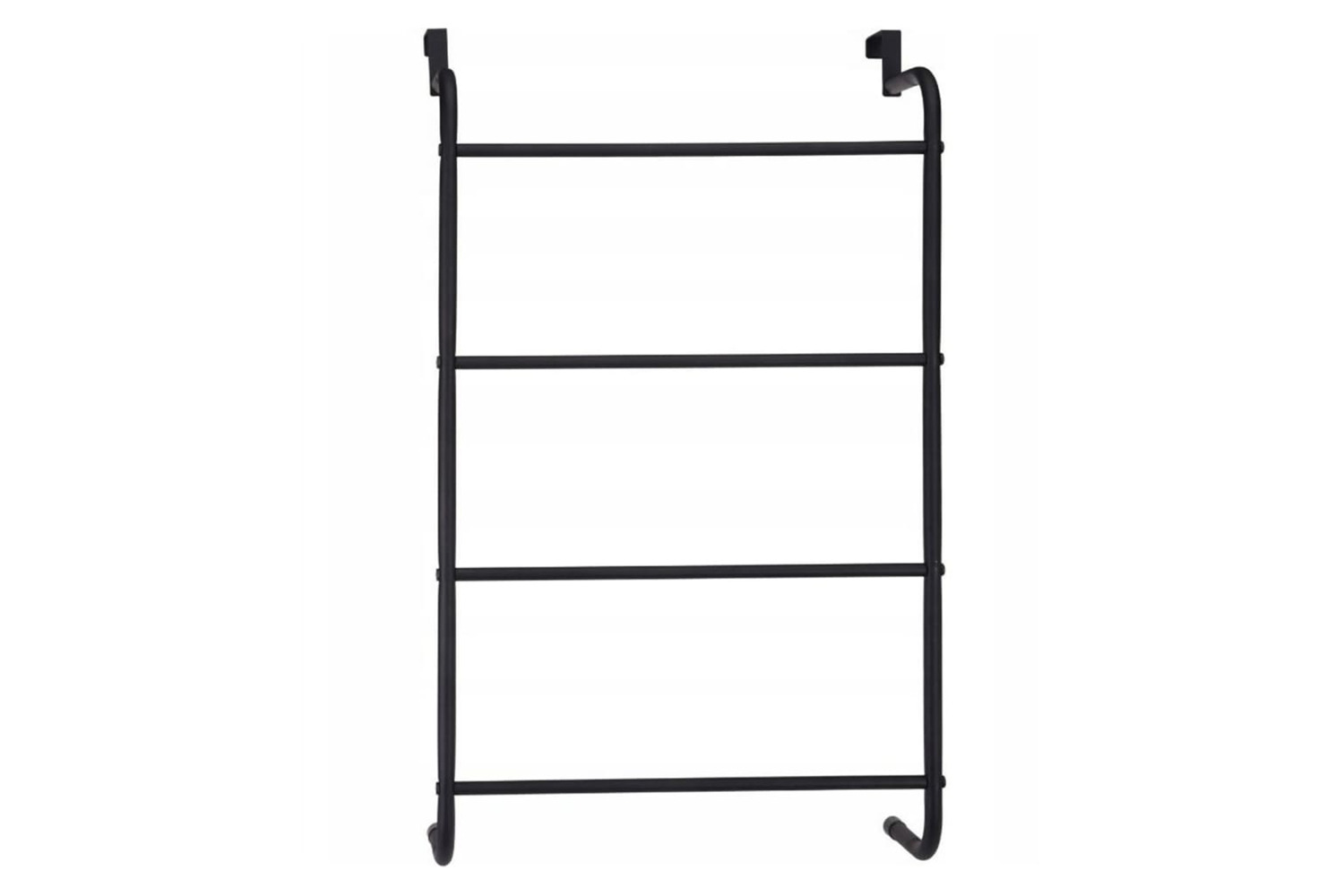 Bathroom Solutions 442473 Hanging Door Towel Rack Metal Black