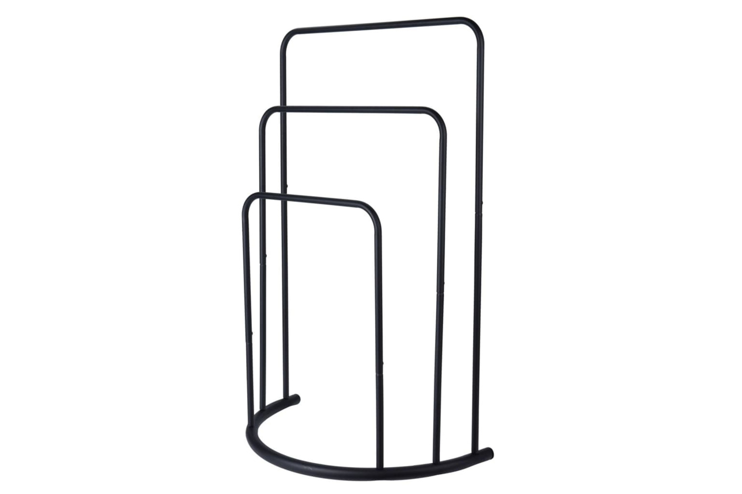 Bathroom Solutions 442472 Standing Towel Rack 49.5x75 Cm Metal Black