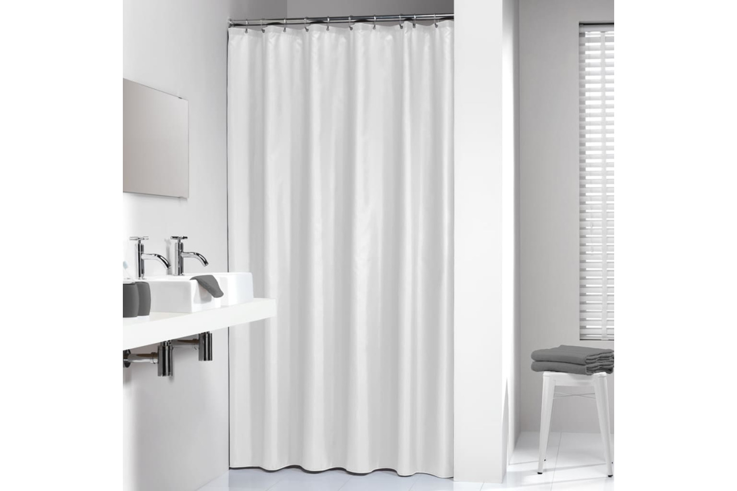Sealskin Shower Curtain Granada 180 Cm White 217001310