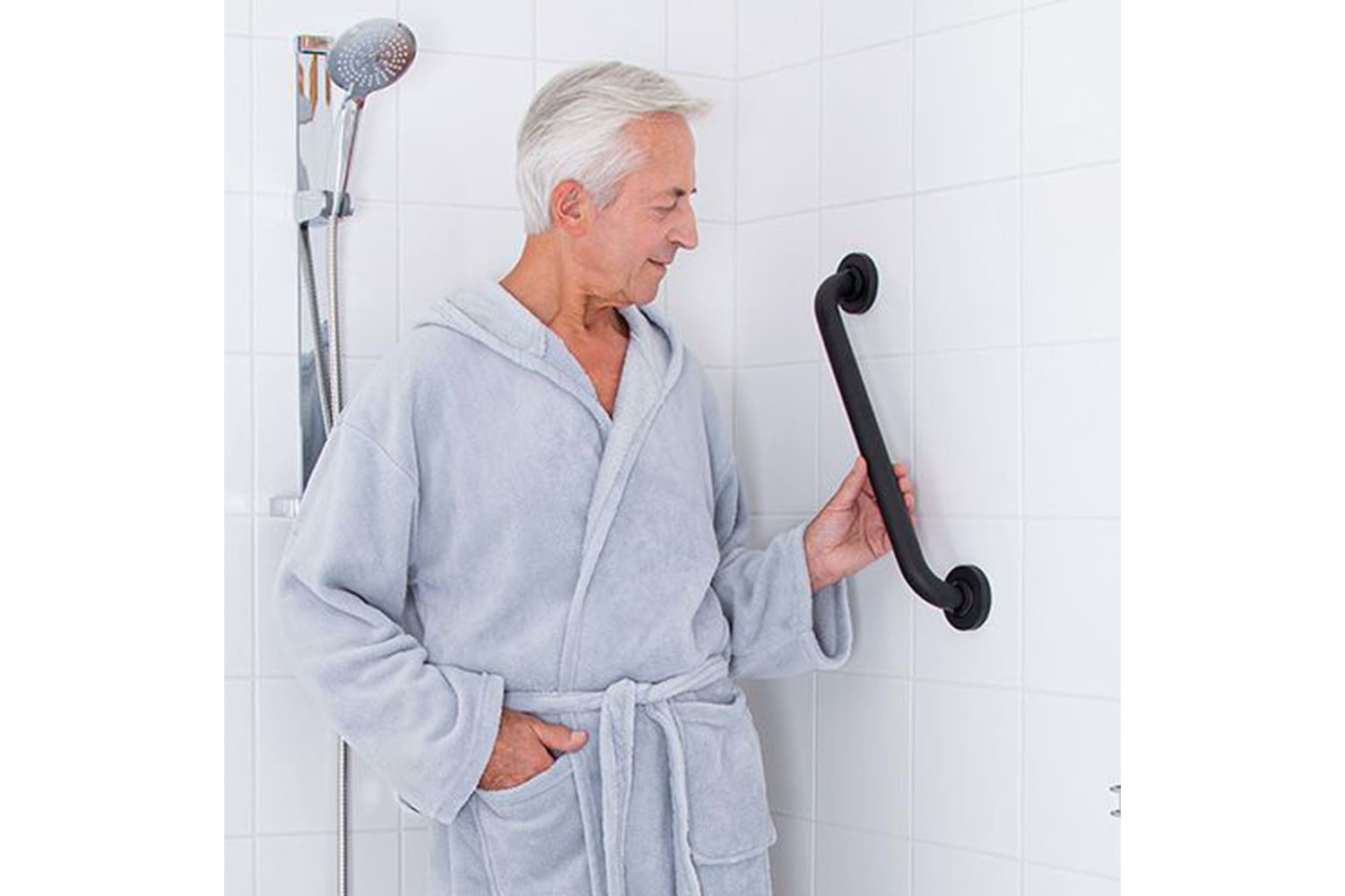 Ridder Grab Bar 30 Cm Black Aluminium
