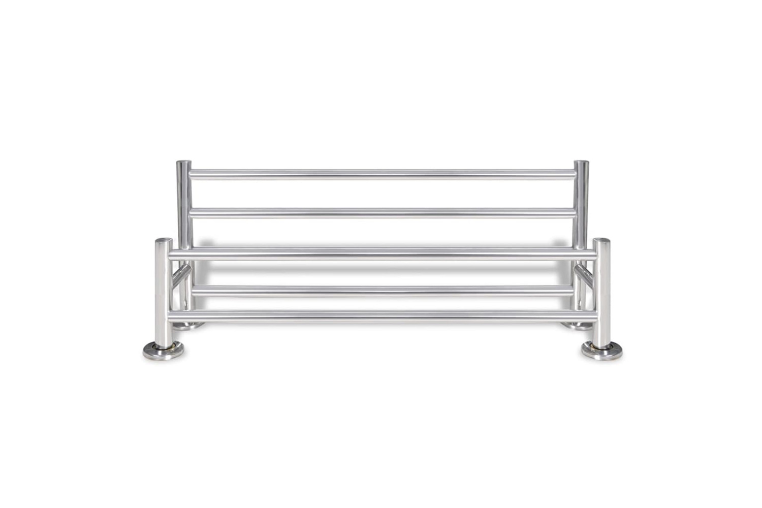vidaXL 140334 Stainless Steel Towel Rack 6 Tubes