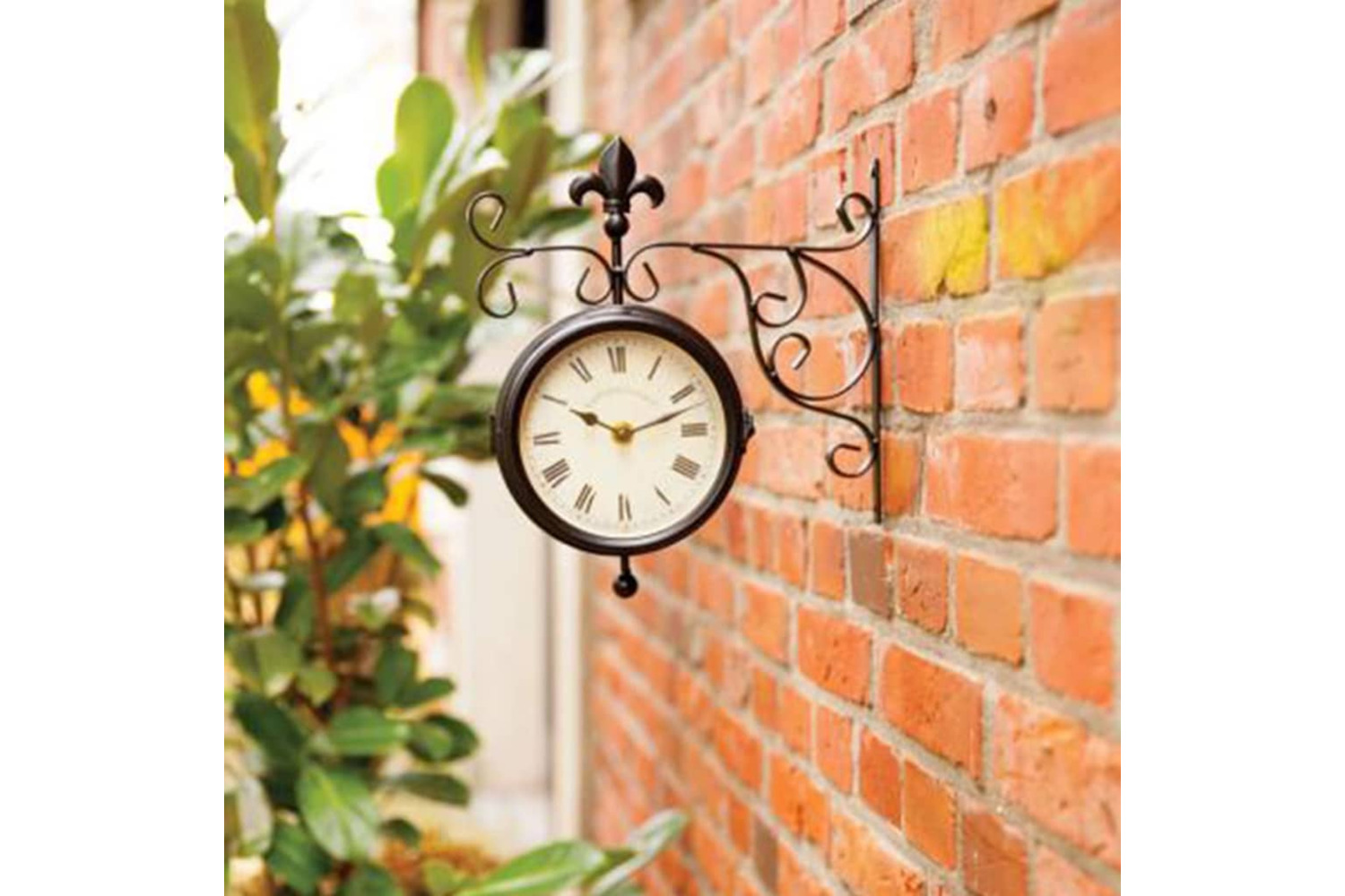 Esschert Design 404669 Station Clock With Thermometer Tf005